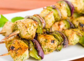 Spiedini di Pollo allo Zafferano