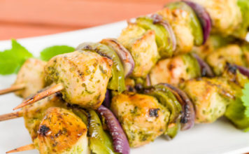 Spiedini di Pollo allo Zafferano