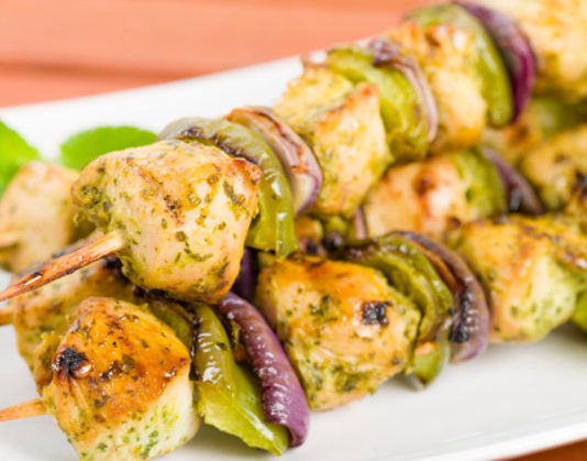 Spiedini di Pollo allo Zafferano